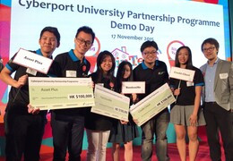 Winners of the inaugural Cyberport University Partnership Programme (“CUPP”)